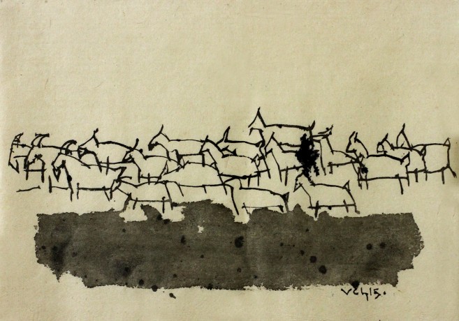 Nguyen Van Chung,DE 2, Giay Do,30x40, 2015